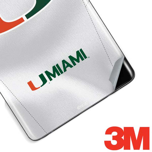 University of Miami White Jersey Galaxy Note 8 Skin