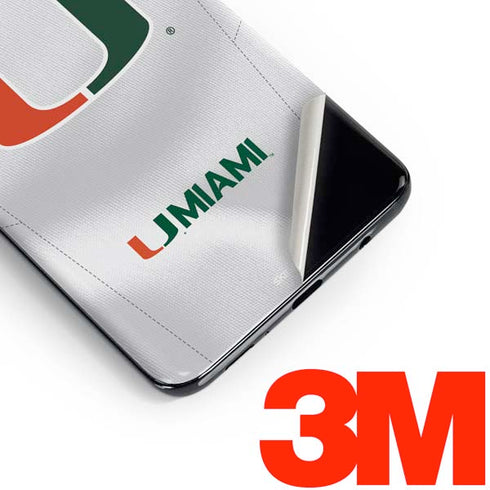 University of Miami White Jersey Galaxy S10 Skin