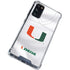 University of Miami White Jersey Galaxy S20 FE Clear Case