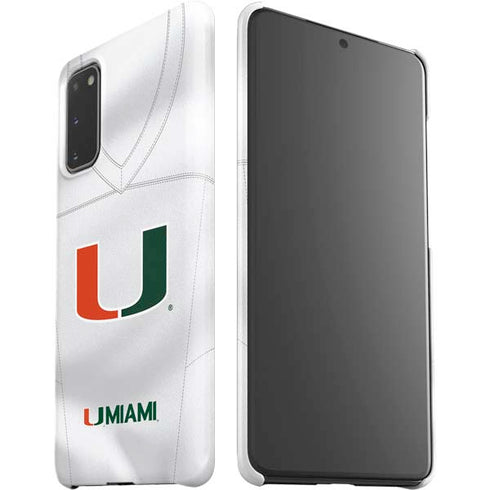 University of Miami White Jersey Galaxy S20 Lite Case