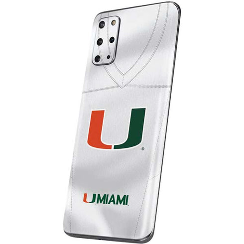 University of Miami White Jersey Galaxy S20 Plus Skin