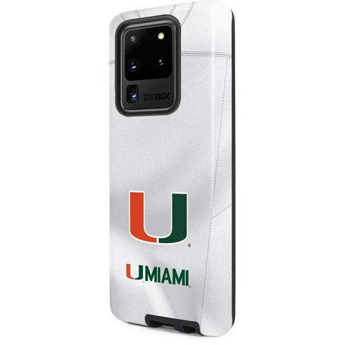 University of Miami White Jersey Galaxy S20 Ultra 5G Pro Case