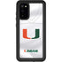 University of Miami White Jersey Galaxy S20 Waterproof Case