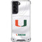 University of Miami White Jersey Galaxy S21 5G Clear Case