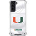 University of Miami White Jersey Galaxy S21 5G Clear Case