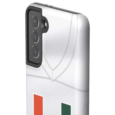 University of Miami White Jersey Galaxy S21 5G Pro Case