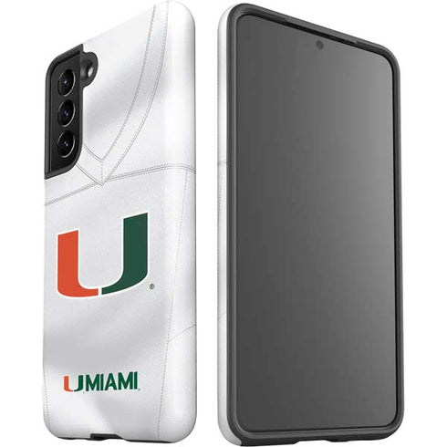 University of Miami White Jersey Galaxy S21 5G Pro Case