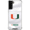 University of Miami White Jersey Galaxy S21 FE Clear Case