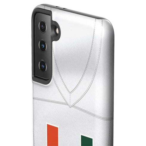 University of Miami White Jersey Galaxy S21 Plus 5G Pro Case