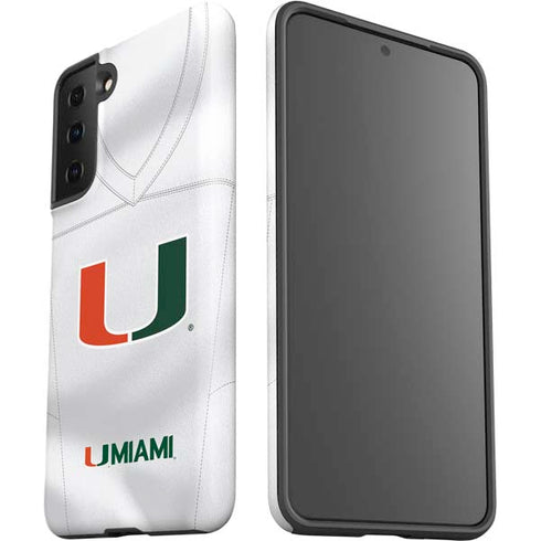 University of Miami White Jersey Galaxy S21 Plus 5G Pro Case