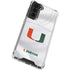 University of Miami White Jersey Galaxy S22 Plus Clear Case