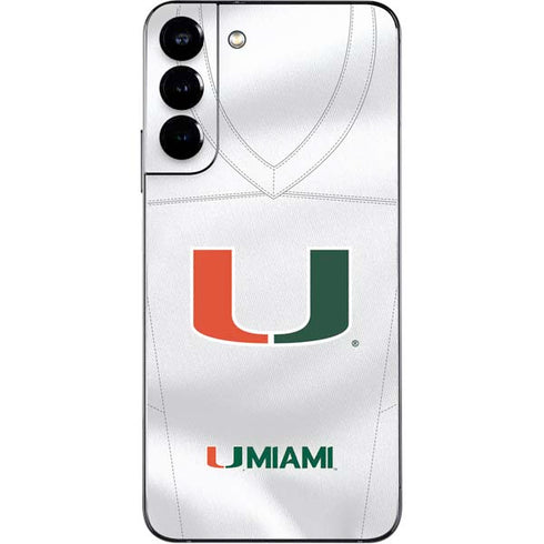 University of Miami White Jersey Galaxy S22 Plus Skin