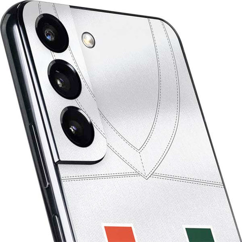 University of Miami White Jersey Galaxy S22 Plus Skin