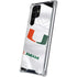 University of Miami White Jersey Galaxy S22 Ultra Clear Case
