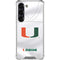 University of Miami White Jersey Galaxy S23 Clear Case