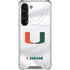 University of Miami White Jersey Galaxy S23 Clear Case