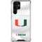 University of Miami White Jersey Galaxy S23 Ultra Clear Case
