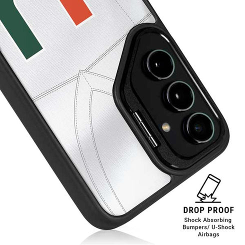 University of Miami White Jersey Galaxy S24 Kickstand Case
