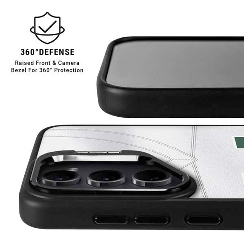 University of Miami White Jersey Galaxy S24 Plus Kickstand Case