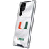 University of Miami White Jersey Galaxy S24 Ultra Clear Case