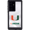 University of Miami White Jersey Galaxy S24 Ultra Waterproof Case