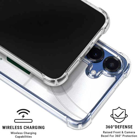 University of Miami White Jersey Galaxy S25 Clear Case