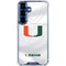 University of Miami White Jersey Galaxy S25 Plus Clear Case