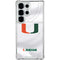 University of Miami White Jersey Galaxy S25 Ultra Clear Case