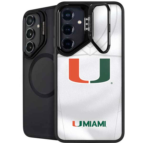 University of Miami White Jersey Galaxy S26 Kickstand Case
