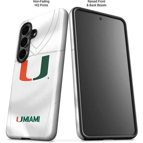 University of Miami White Jersey Galaxy S26 Plus Impact Case