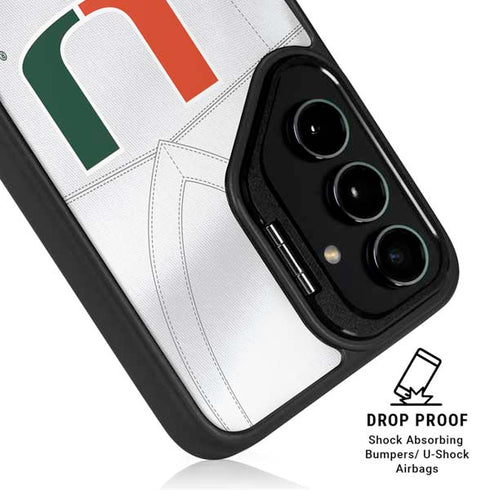 University of Miami White Jersey Galaxy S26 Plus Kickstand Case