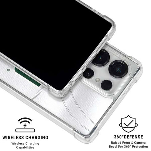 University of Miami White Jersey Galaxy S26 Ultra Clear Case