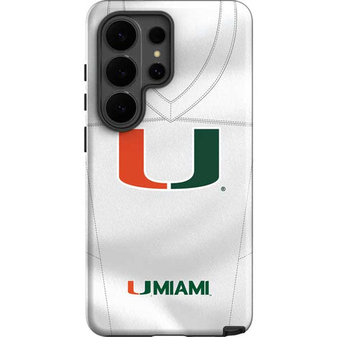 University of Miami White Jersey Galaxy S26 Ultra Impact Case