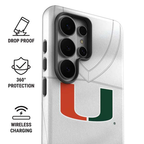 University of Miami White Jersey Galaxy S26 Ultra Impact Case
