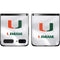 University of Miami White Jersey Galaxy Z Flip Skin