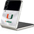 University of Miami White Jersey Galaxy Z Flip3 5G Skin