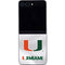 University of Miami White Jersey Galaxy Z Flip5 5G Skin