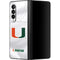 University of Miami White Jersey Galaxy Z Fold3 5G Skin