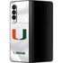 University of Miami White Jersey Galaxy Z Fold3 5G Skin