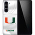 University of Miami White Jersey Galaxy Z Fold5 5G Skin