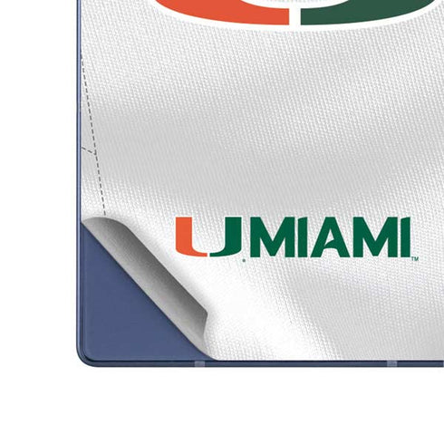 University of Miami White Jersey Galaxy Z Fold6 Skin