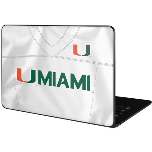 University of Miami White Jersey Google Pixelbook Go Skin