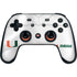 University of Miami White Jersey Google Stadia Controller Skin
