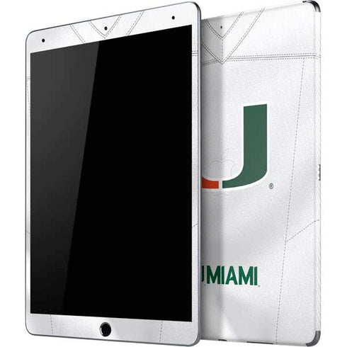 University of Miami White Jersey iPad Skins