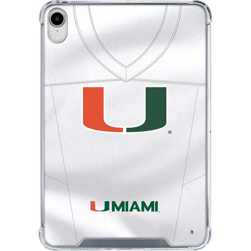 University of Miami White Jersey iPad 11th Gen (2025) Clear Case