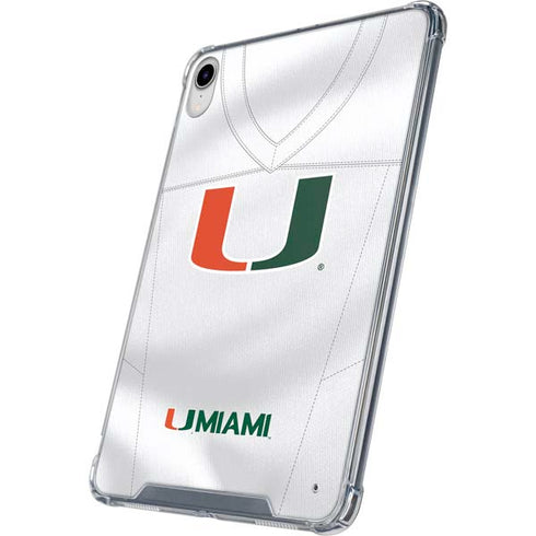 University of Miami White Jersey iPad 11th Gen (2025) Clear Case