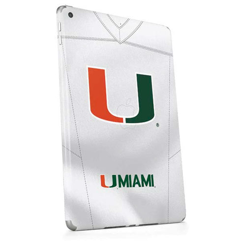 University of Miami White Jersey Apple iPad Skin