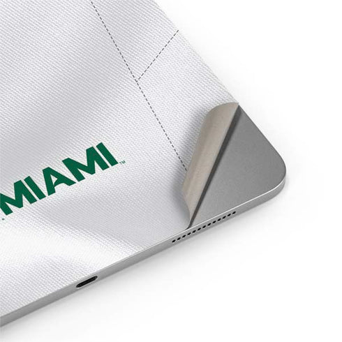 University of Miami White Jersey Apple iPad Air Skin