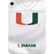 University of Miami White Jersey Apple iPad Mini Skin