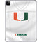 University of Miami White Jersey iPad Pro 11in (2024) Clear Case